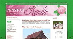 Desktop Screenshot of penzion-kamelie.cz