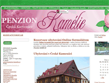 Tablet Screenshot of penzion-kamelie.cz